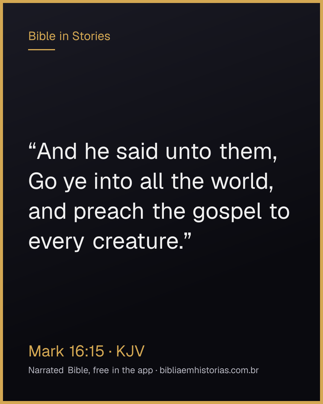 Verse image for Mark 16:15 to share