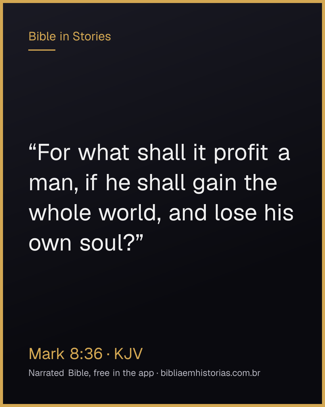 Verse image for Mark 8:36 to share