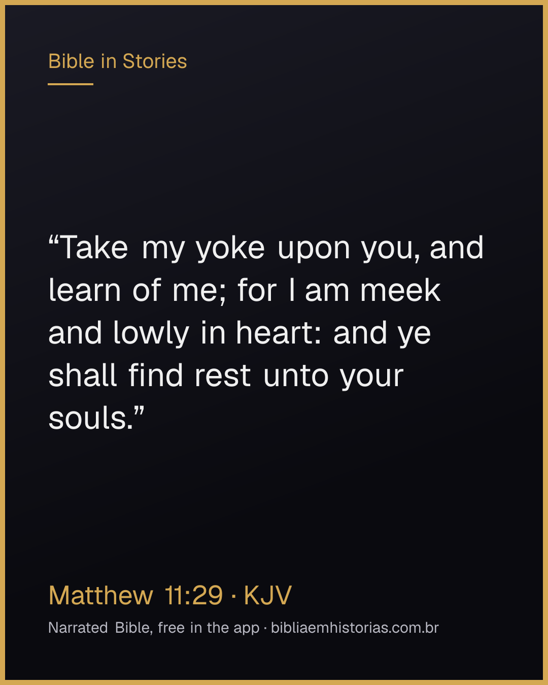 Verse image for Matthew 11:29 to share