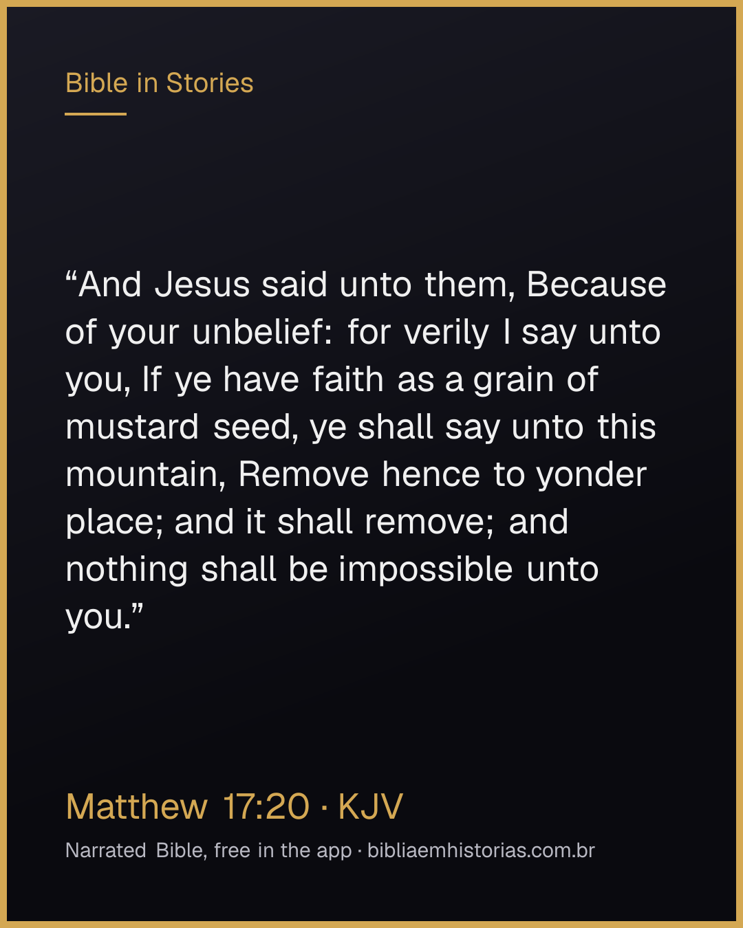 Verse image for Matthew 17:20 to share