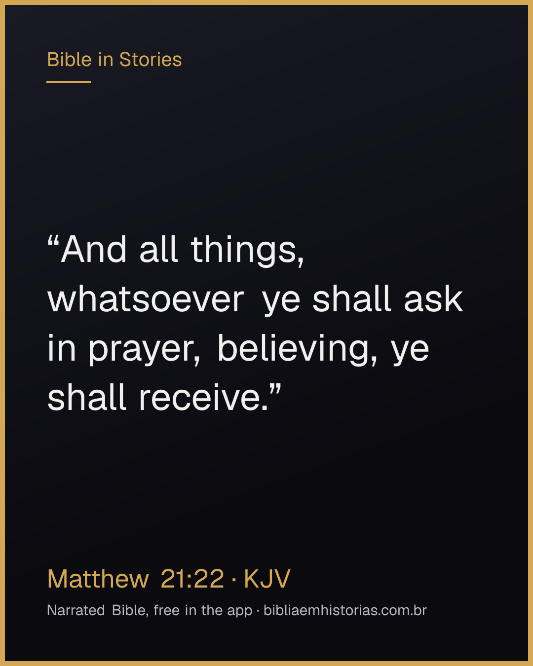 Verse image for Matthew 21:22 to share