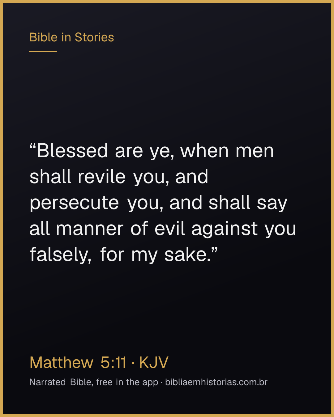 Verse image for Matthew 5:11 to share
