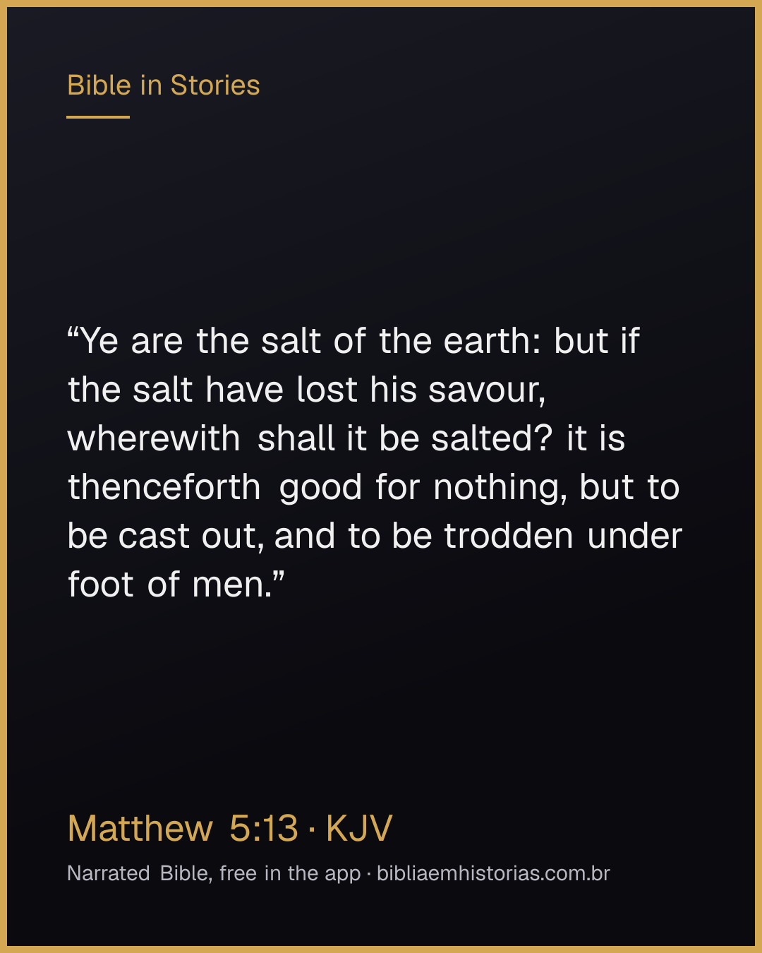 Verse image for Matthew 5:13 to share