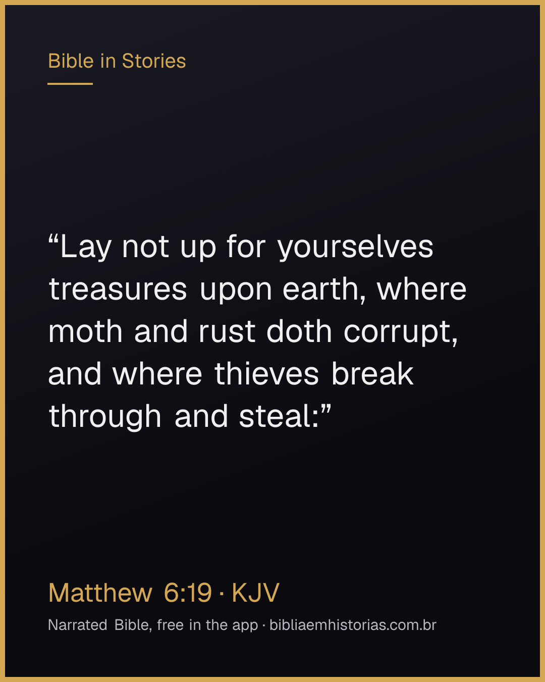 Verse image for Matthew 6:19 to share
