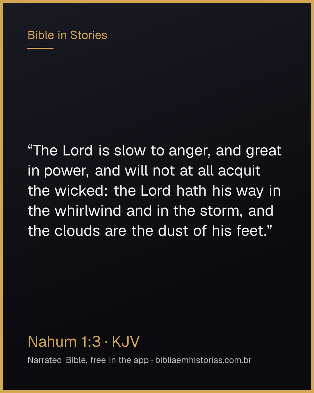 Verse image for Nahum 1:3 to share