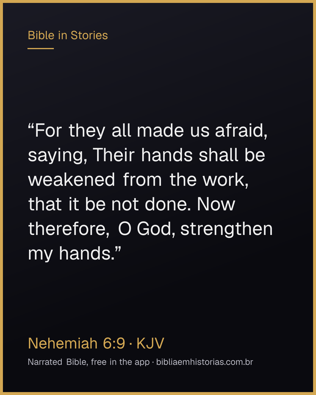 Verse image for Nehemiah 6:9 to share