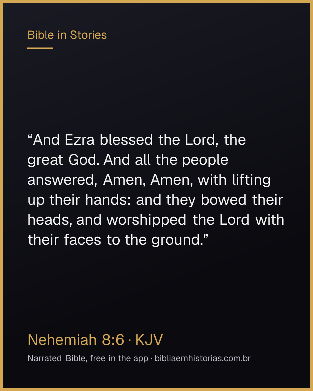 Verse image for Nehemiah 8:6 to share