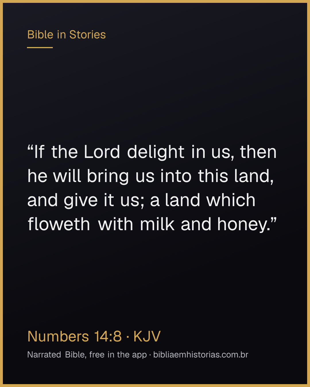 Verse image for Numbers 14:8 to share