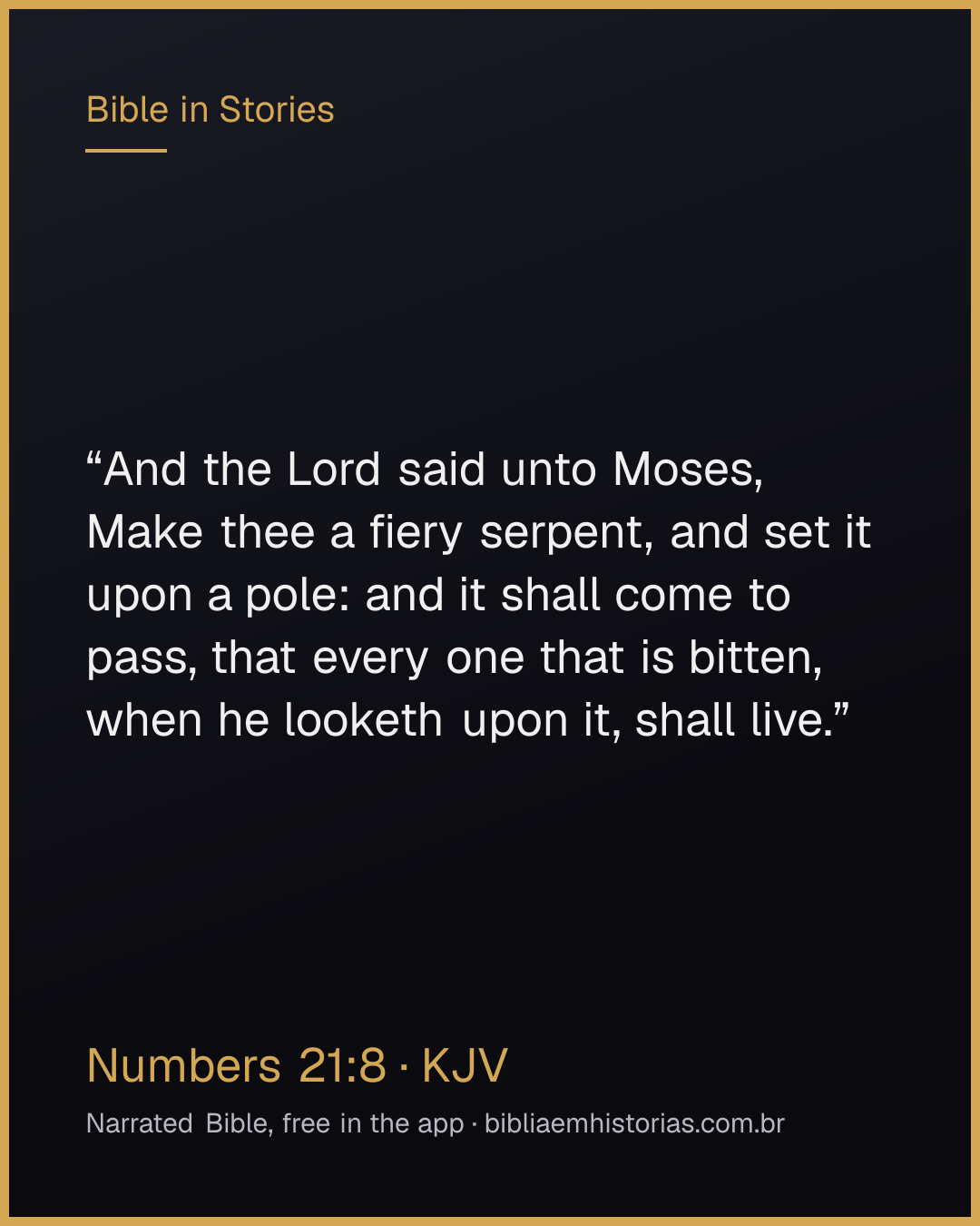 Verse image for Numbers 21:8 to share