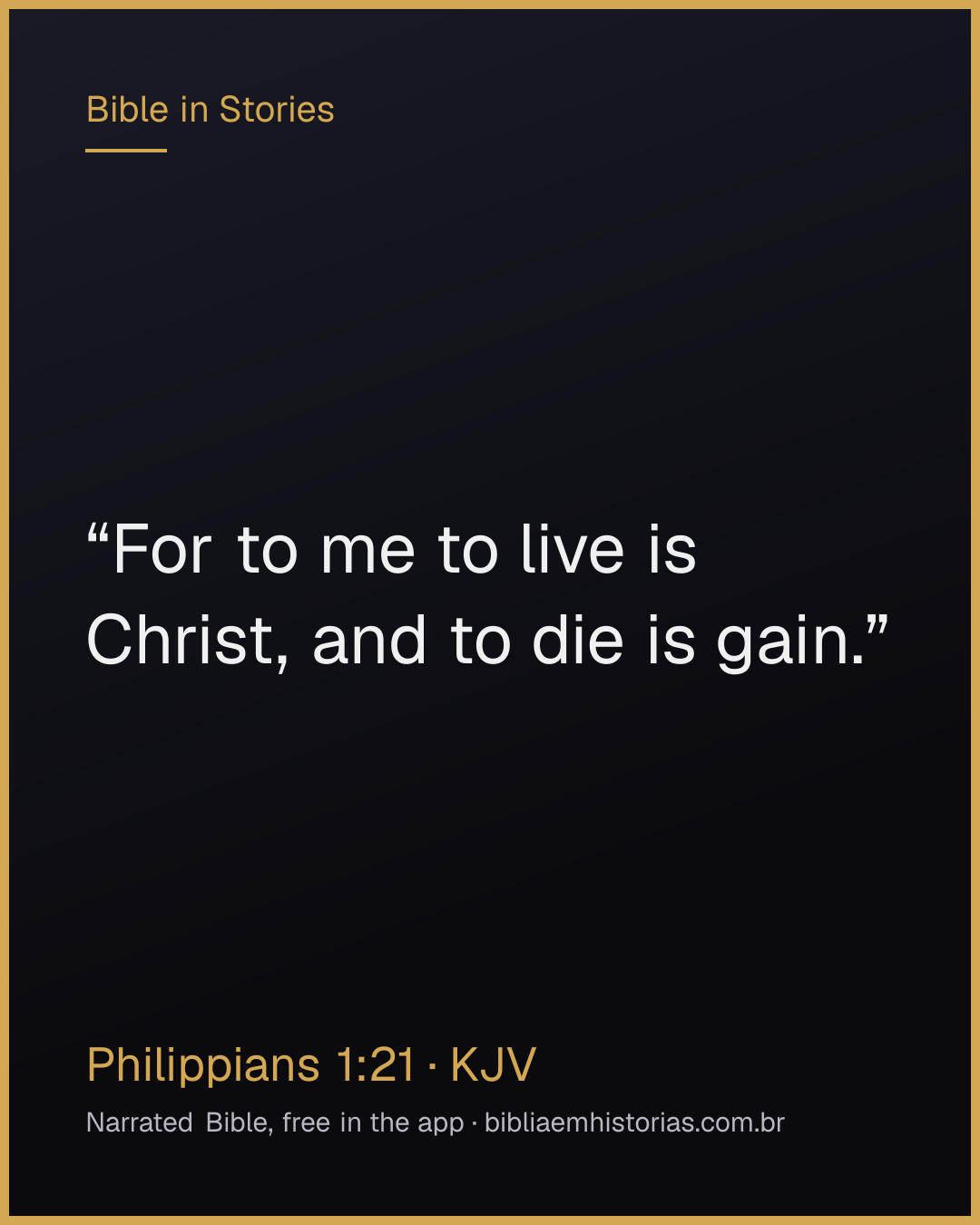 Verse image for Philippians 1:21 to share