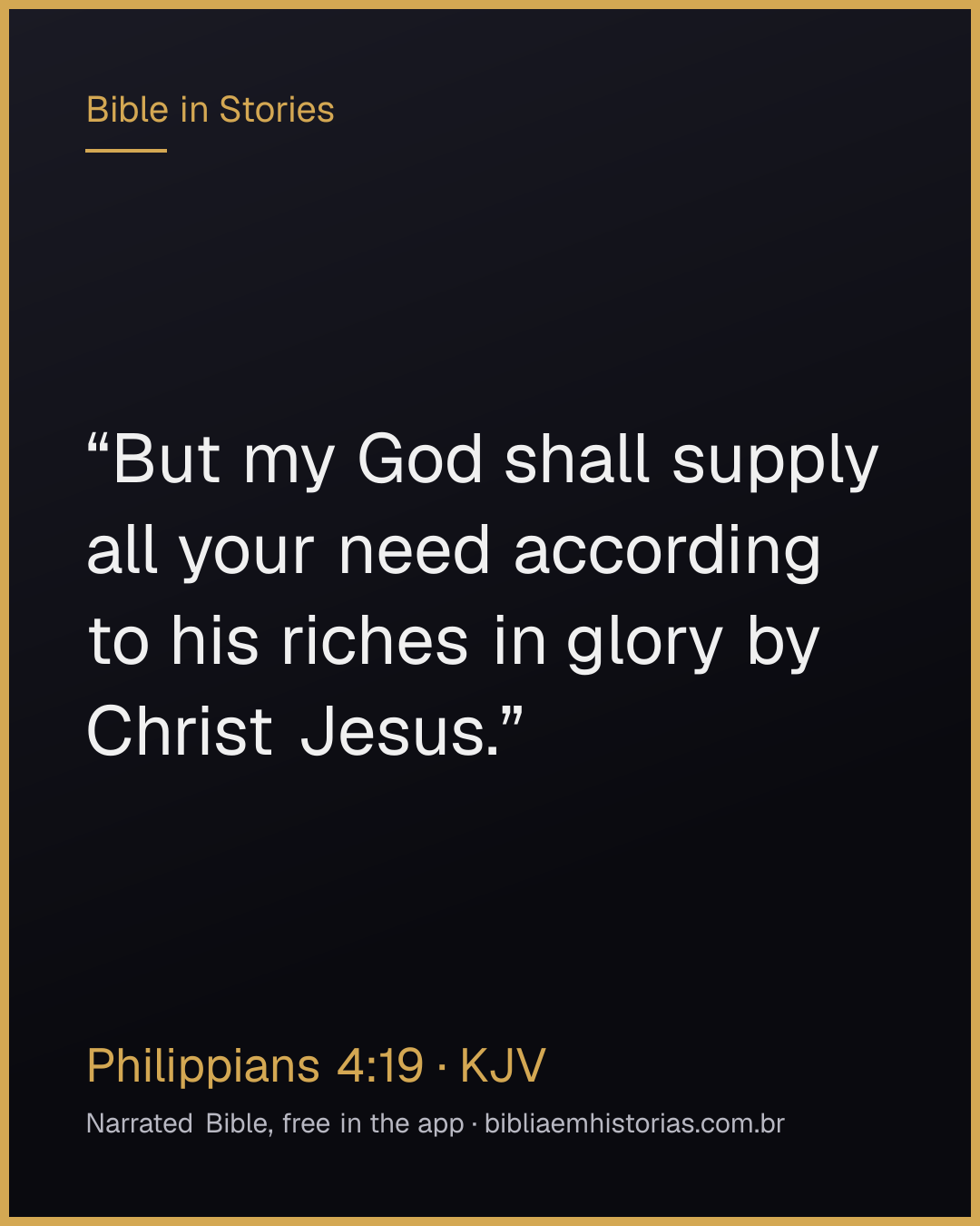 Verse image for Philippians 4:19 to share