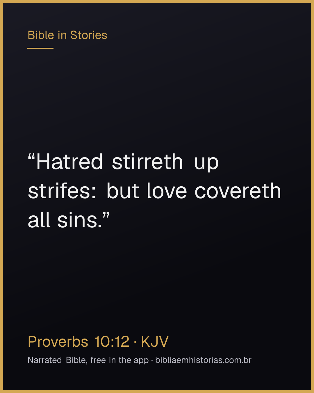 Verse image for Proverbs 10:12 to share