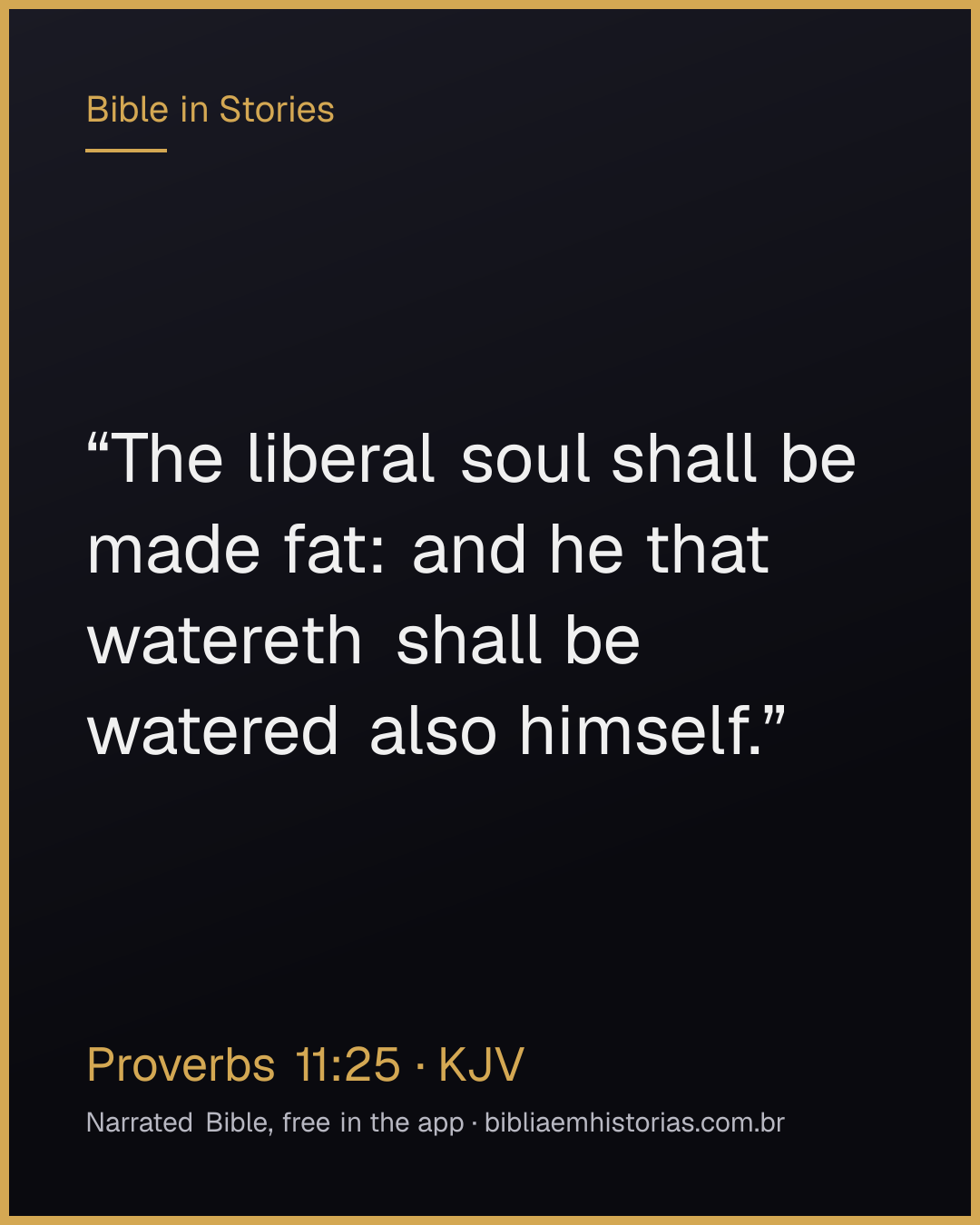 Verse image for Proverbs 11:25 to share