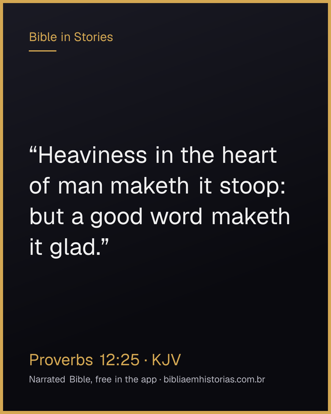 Verse image for Proverbs 12:25 to share