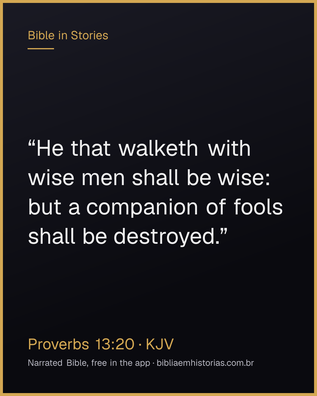 Verse image for Proverbs 13:20 to share