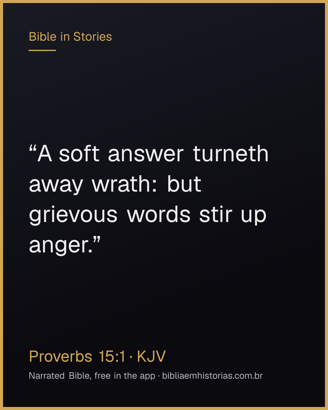 Verse image for Proverbs 15:1 to share