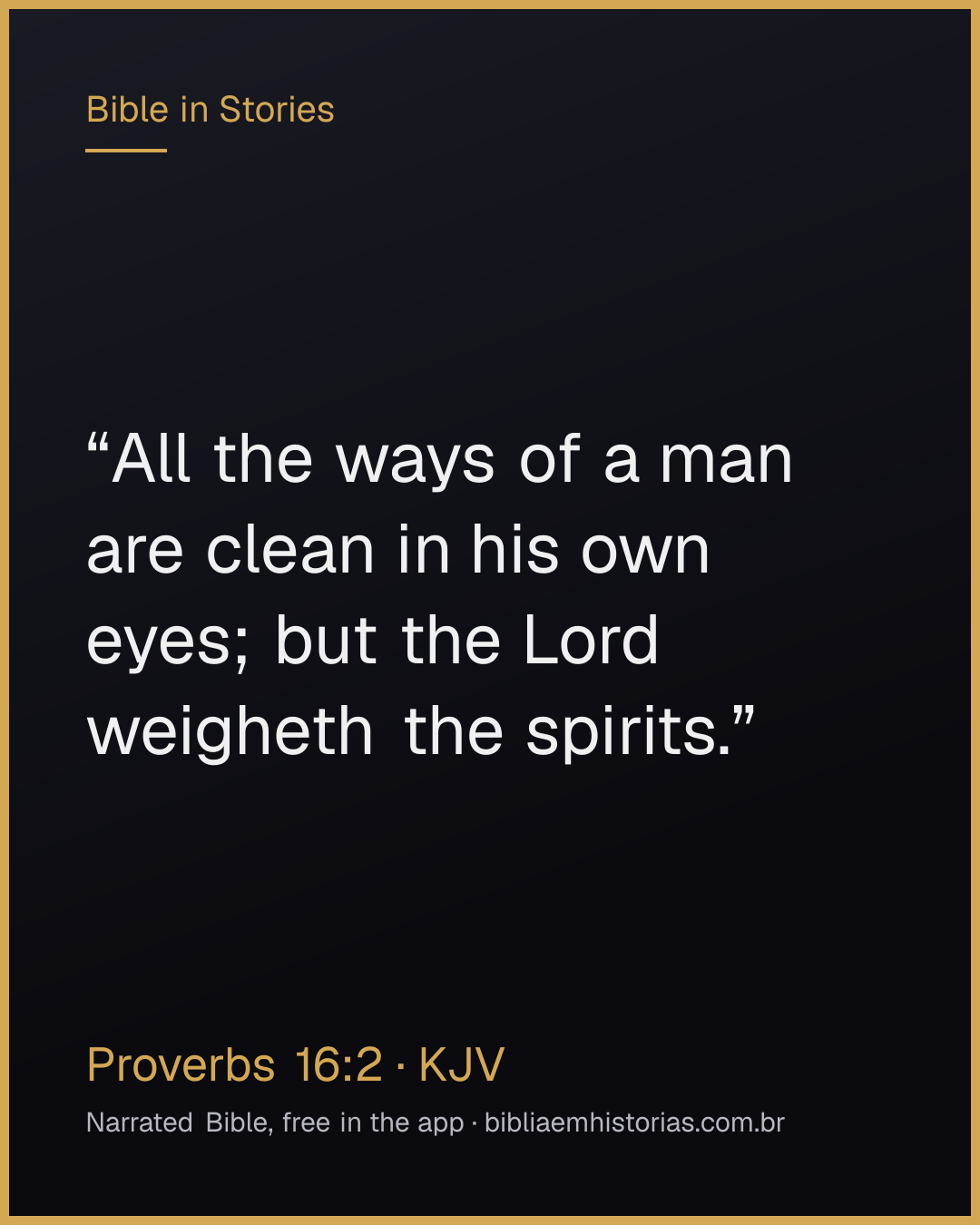 Verse image for Proverbs 16:2 to share