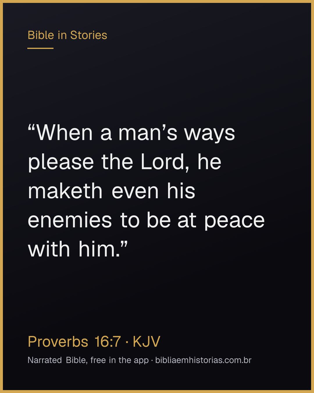 Verse image for Proverbs 16:7 to share