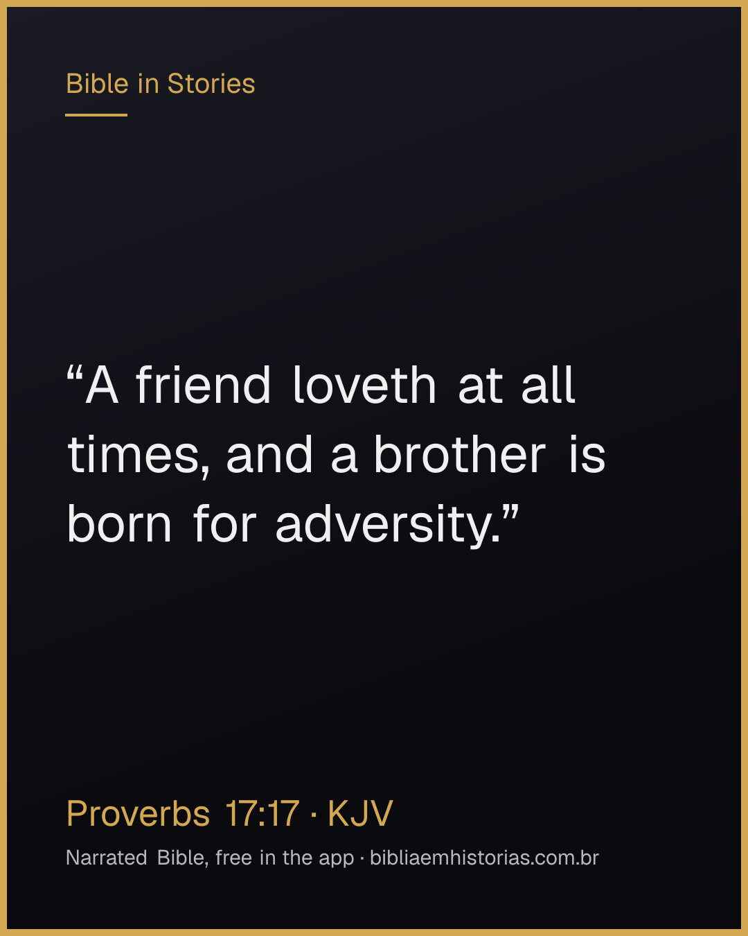 Verse image for Proverbs 17:17 to share