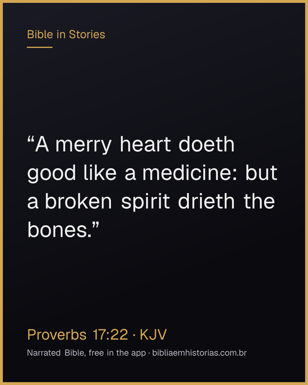Verse image for Proverbs 17:22 to share