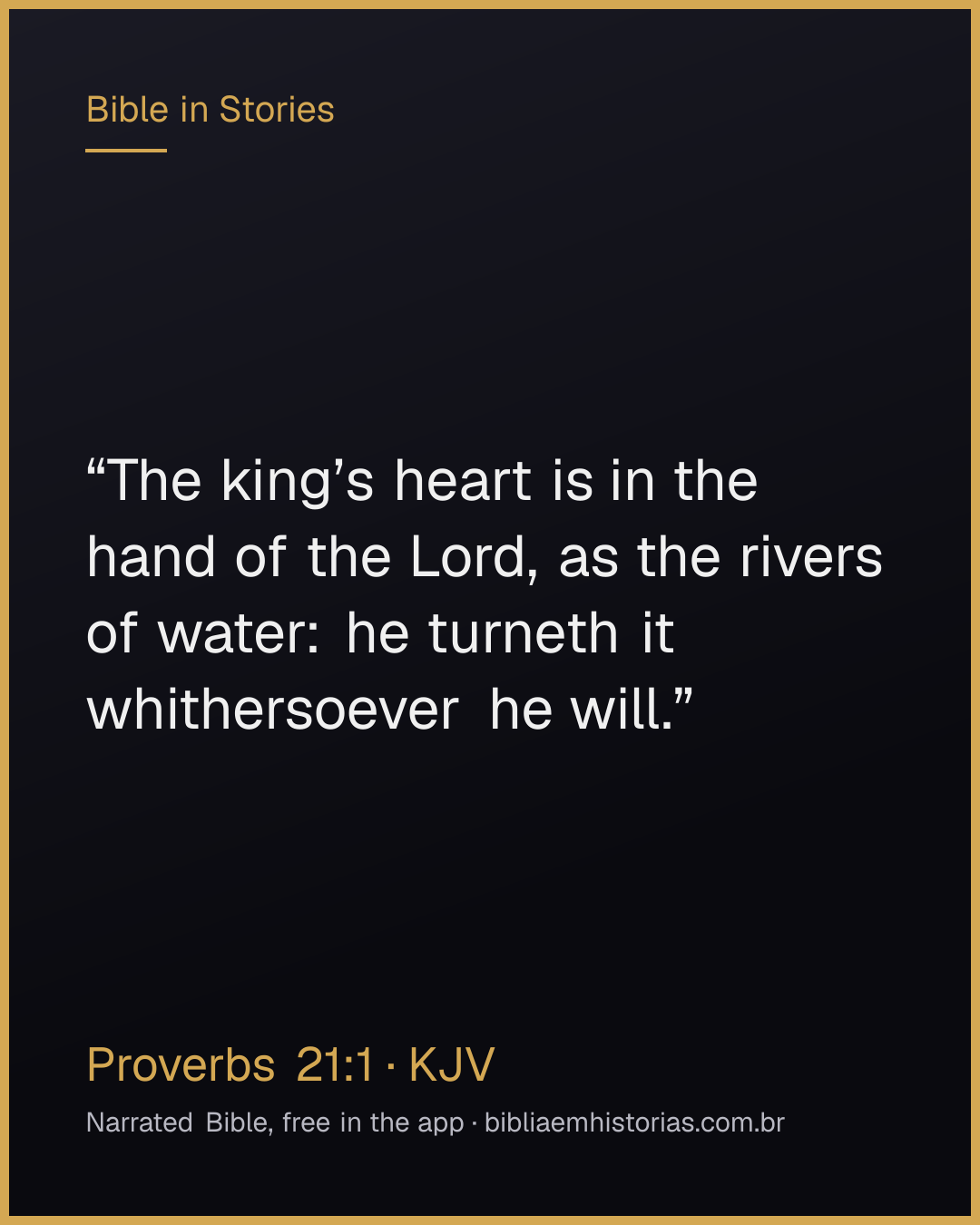 Verse image for Proverbs 21:1 to share