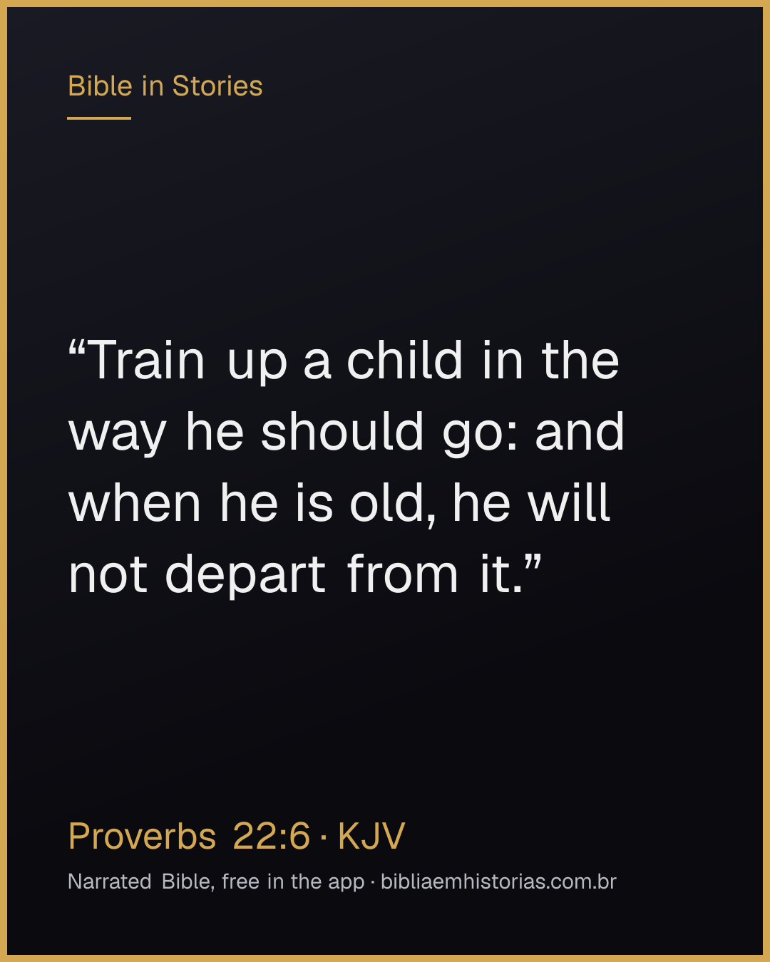 Verse image for Proverbs 22:6 to share