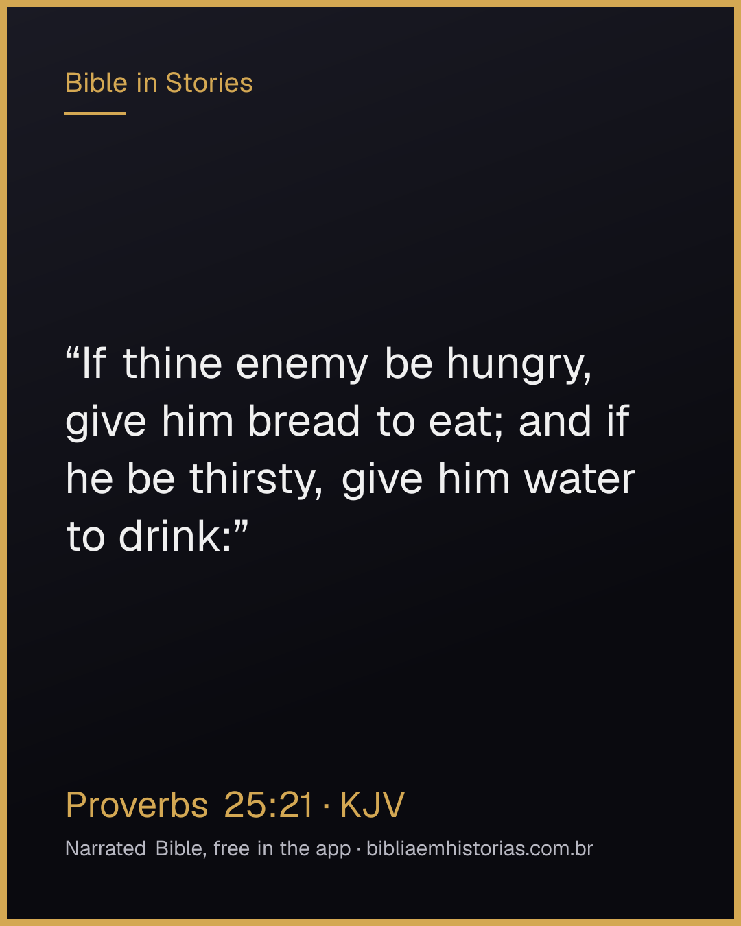 Verse image for Proverbs 25:21 to share