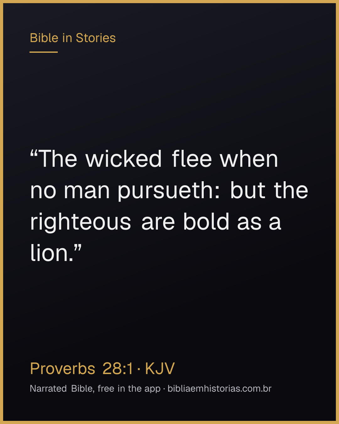 Verse image for Proverbs 28:1 to share