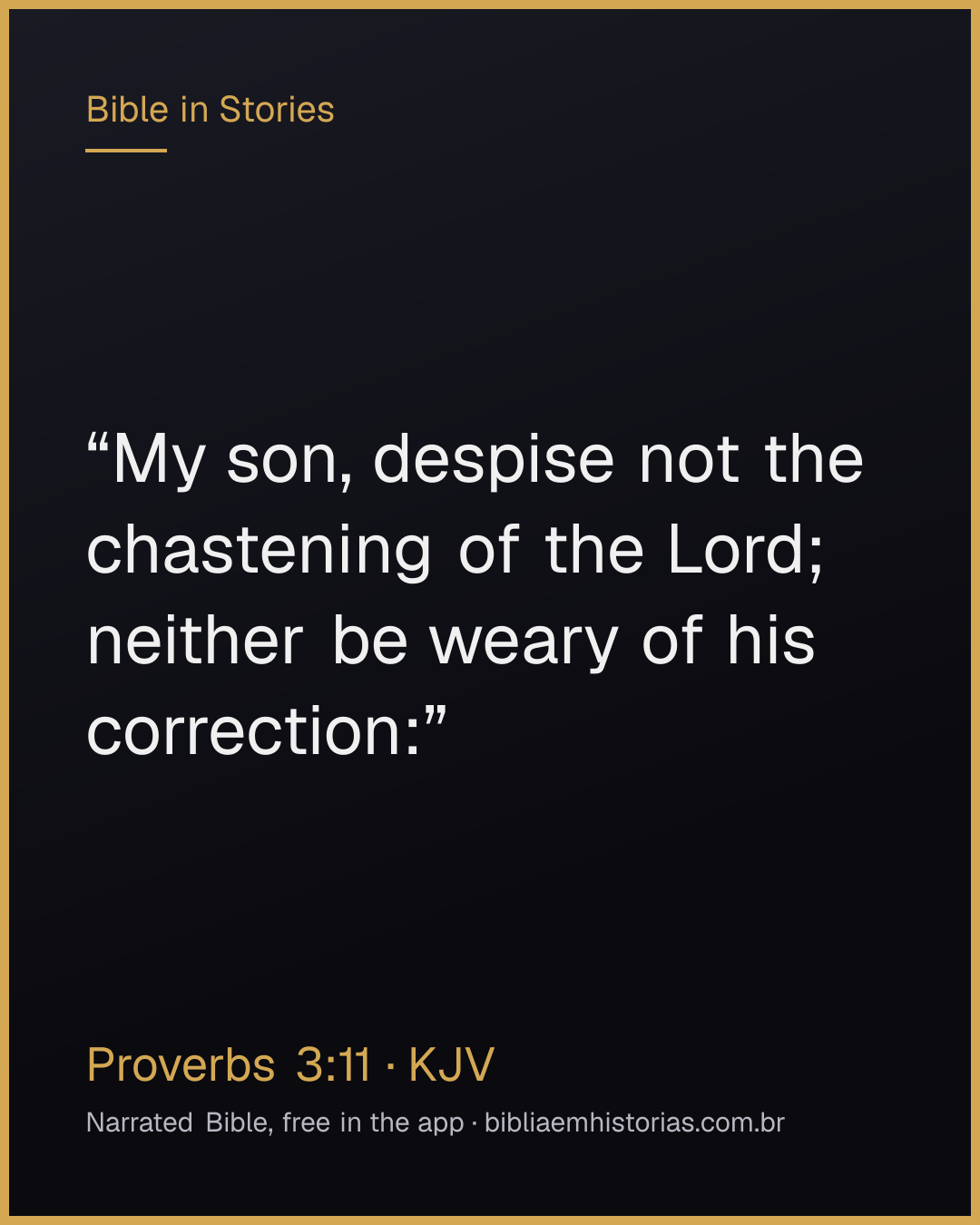 Verse image for Proverbs 3:11 to share