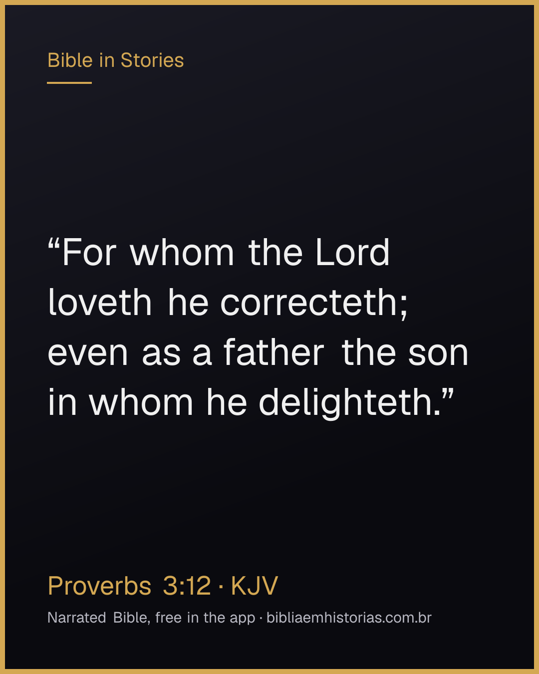 Verse image for Proverbs 3:12 to share
