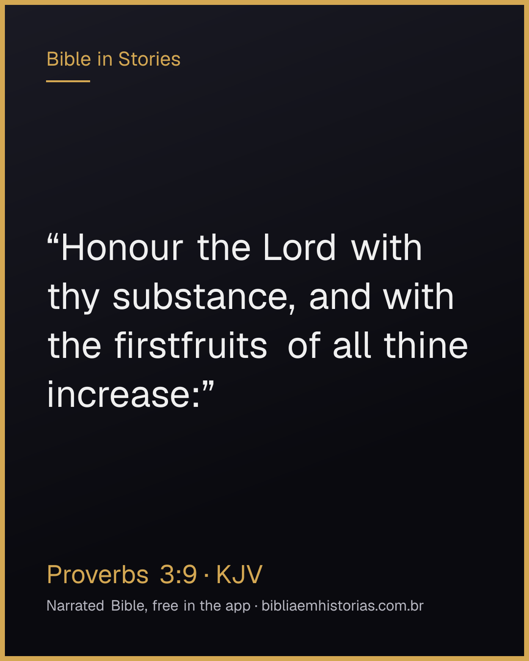 Verse image for Proverbs 3:9 to share