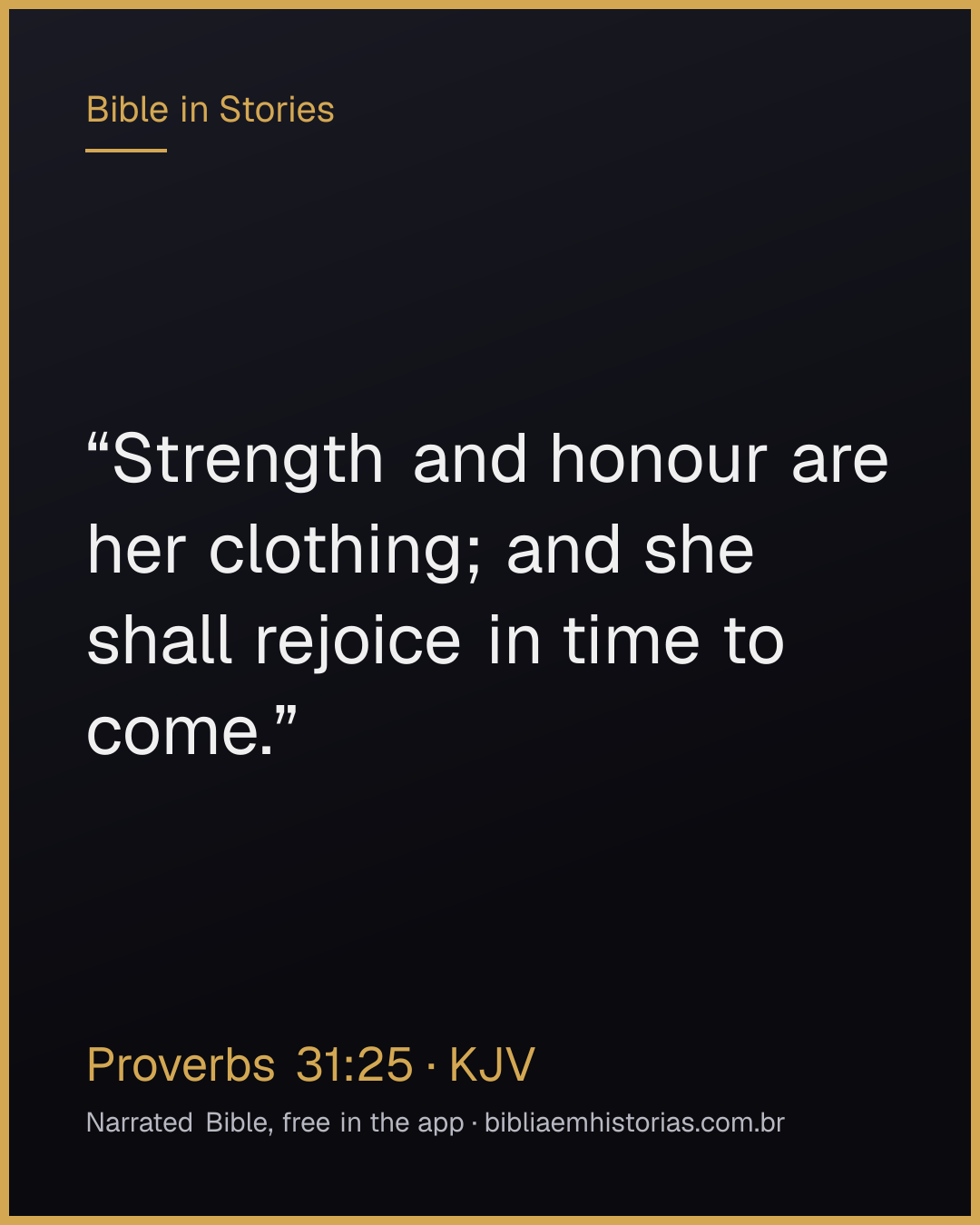Verse image for Proverbs 31:25 to share