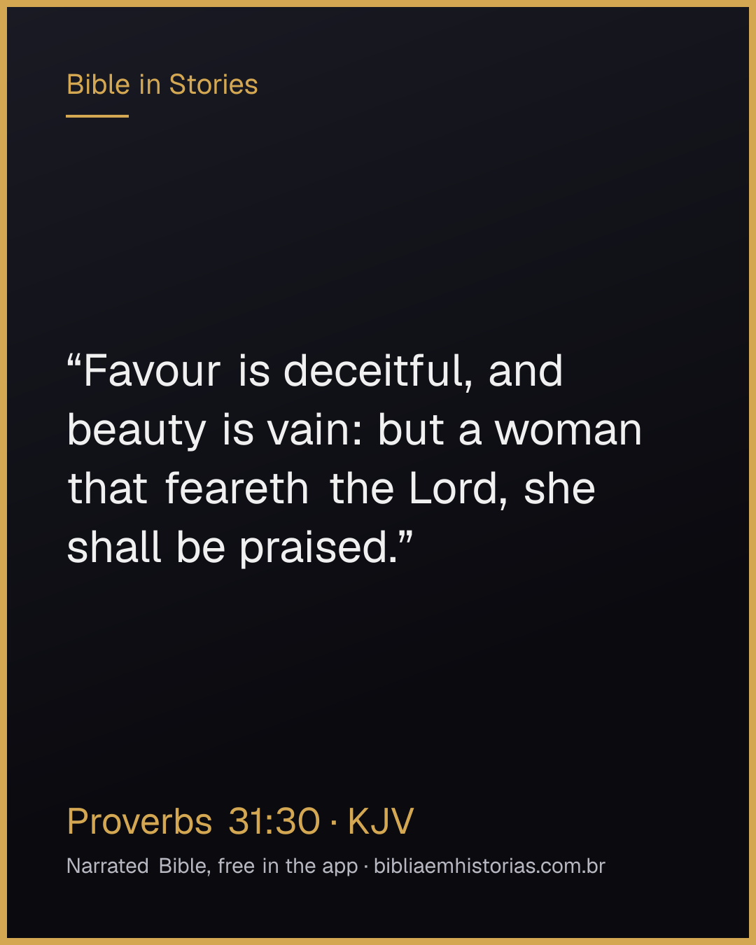 Verse image for Proverbs 31:30 to share