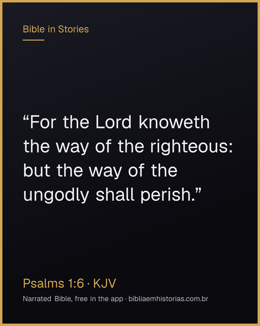 Verse image for Psalms 1:6 to share