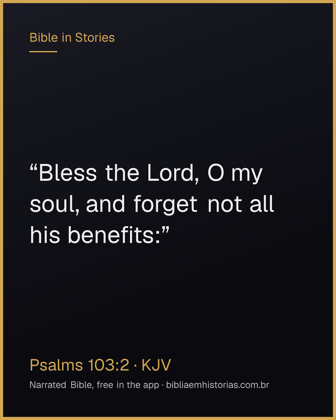 Verse image for Psalms 103:2 to share
