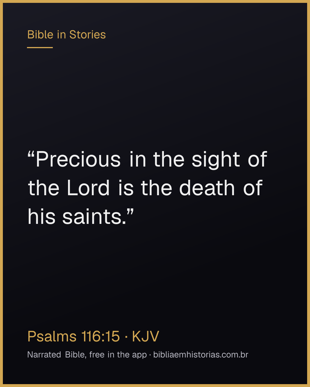 Verse image for Psalms 116:15 to share