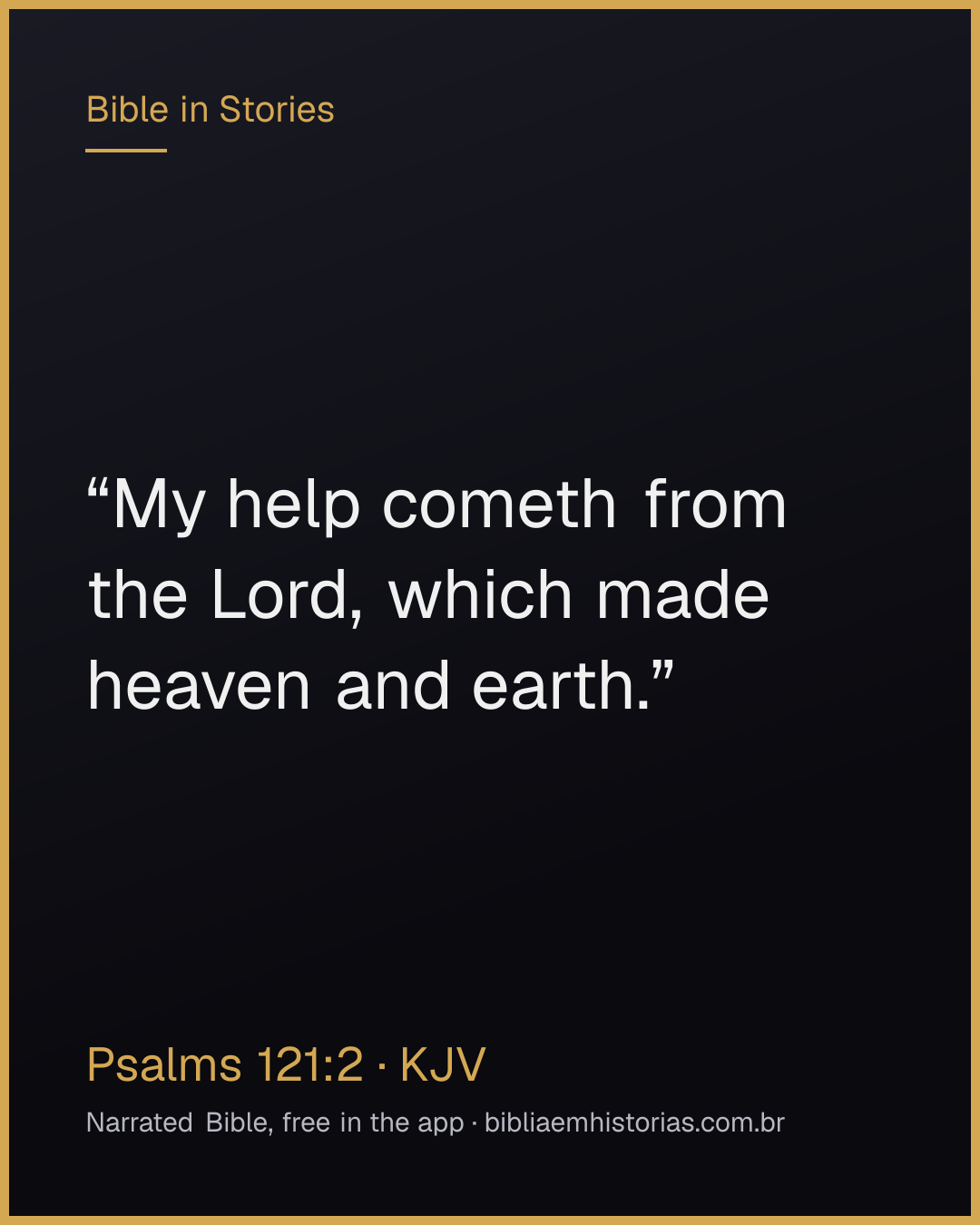 Verse image for Psalms 121:2 to share