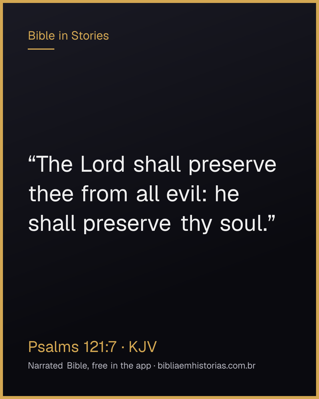 Verse image for Psalms 121:7 to share