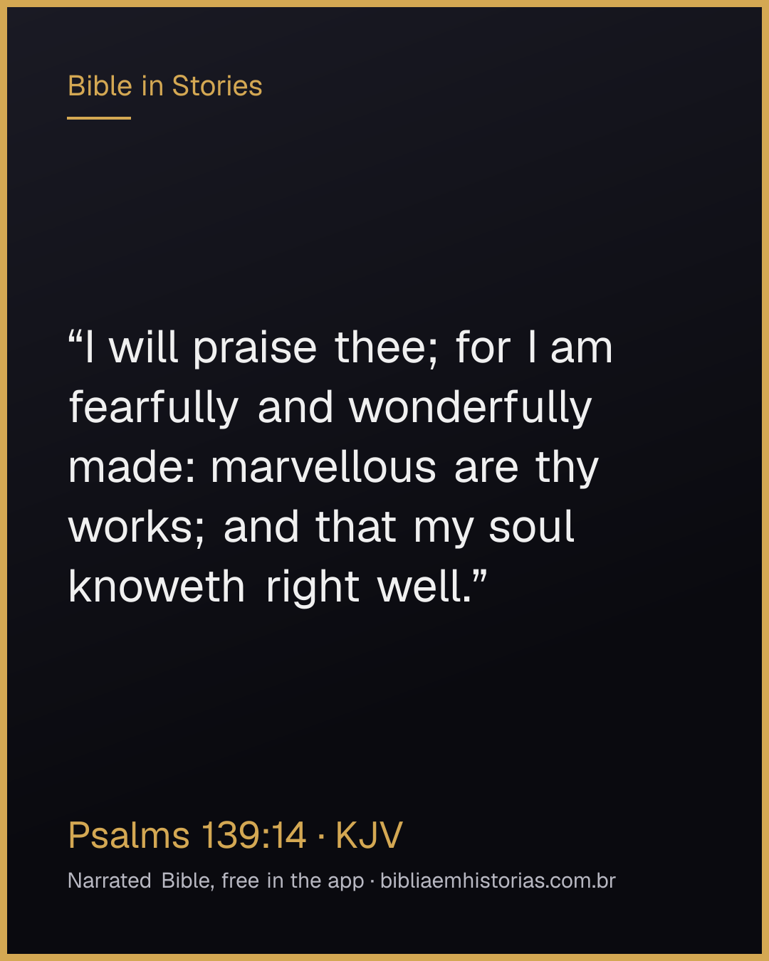 Verse image for Psalms 139:14 to share