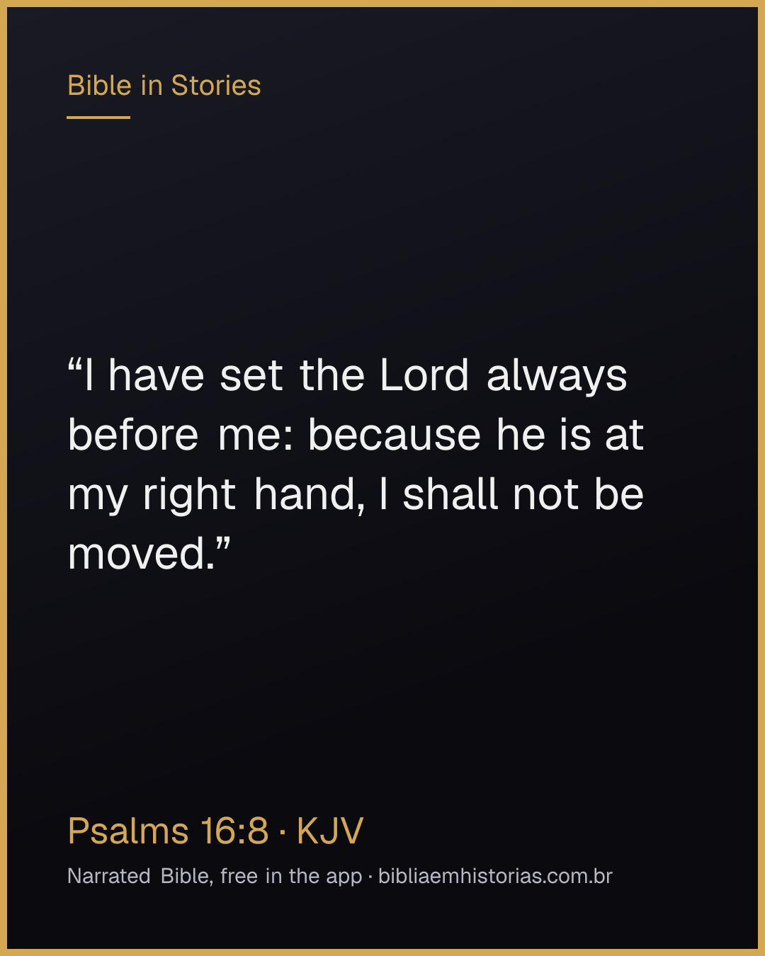 Verse image for Psalms 16:8 to share
