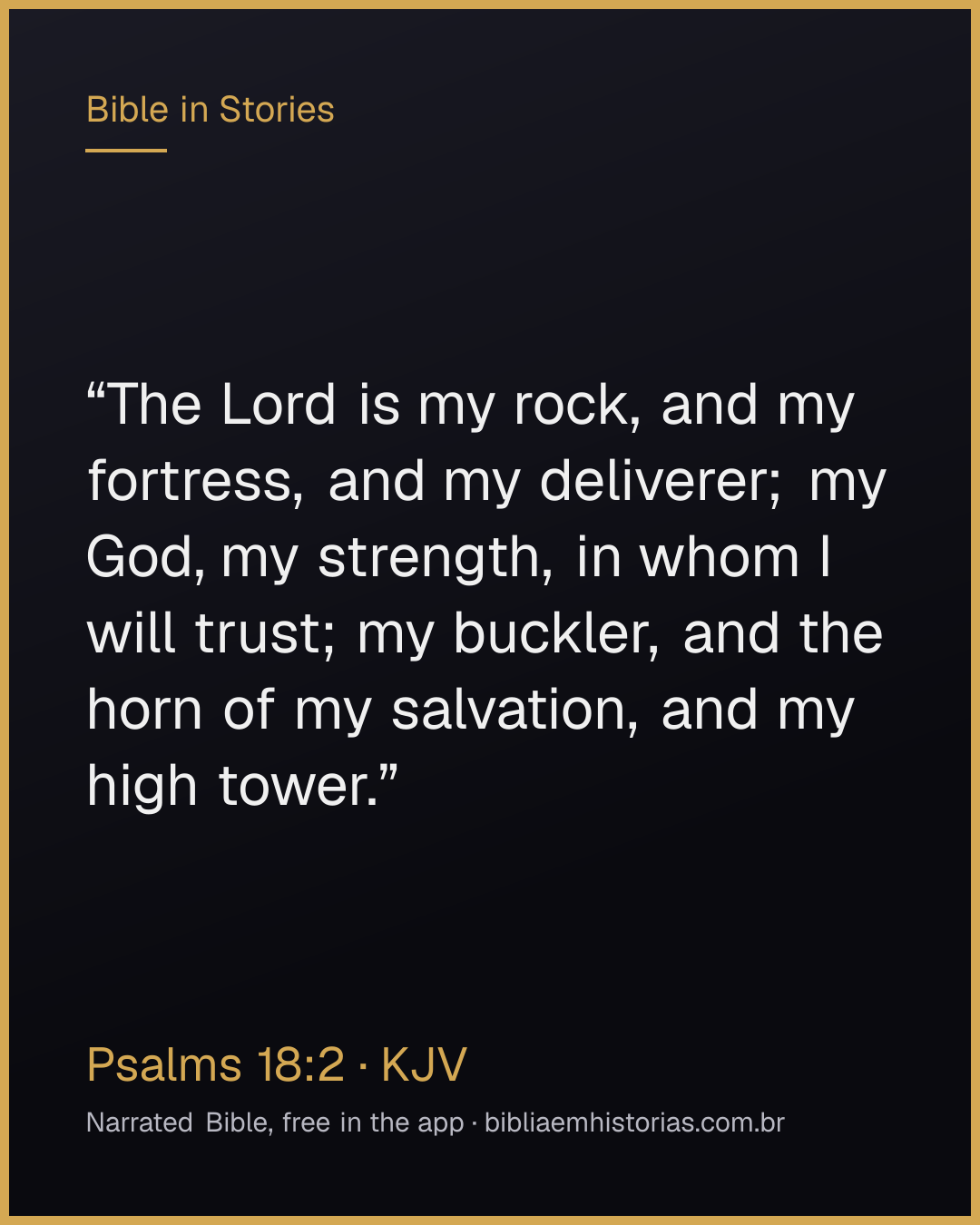 Verse image for Psalms 18:2 to share
