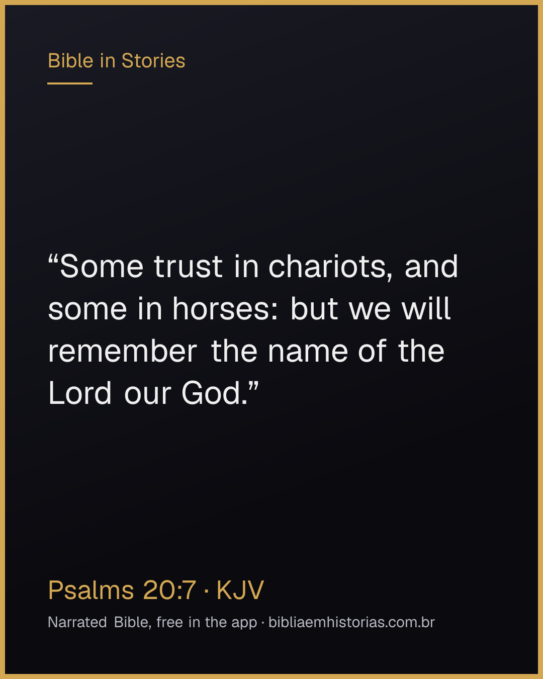 Verse image for Psalms 20:7 to share