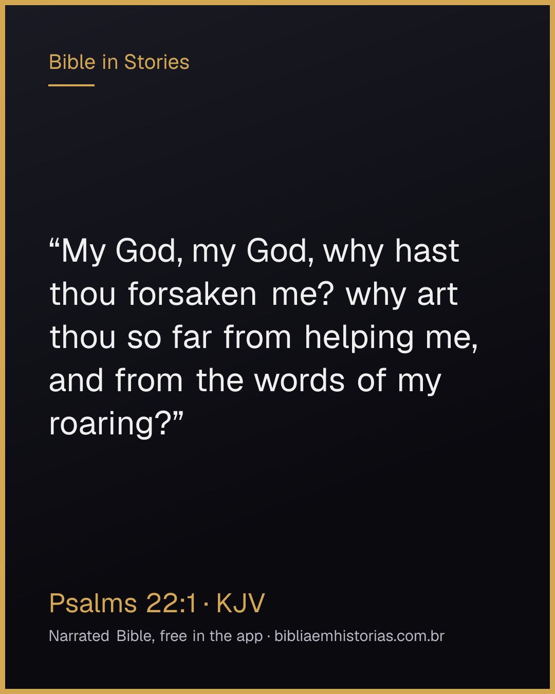 Verse image for Psalms 22:1 to share
