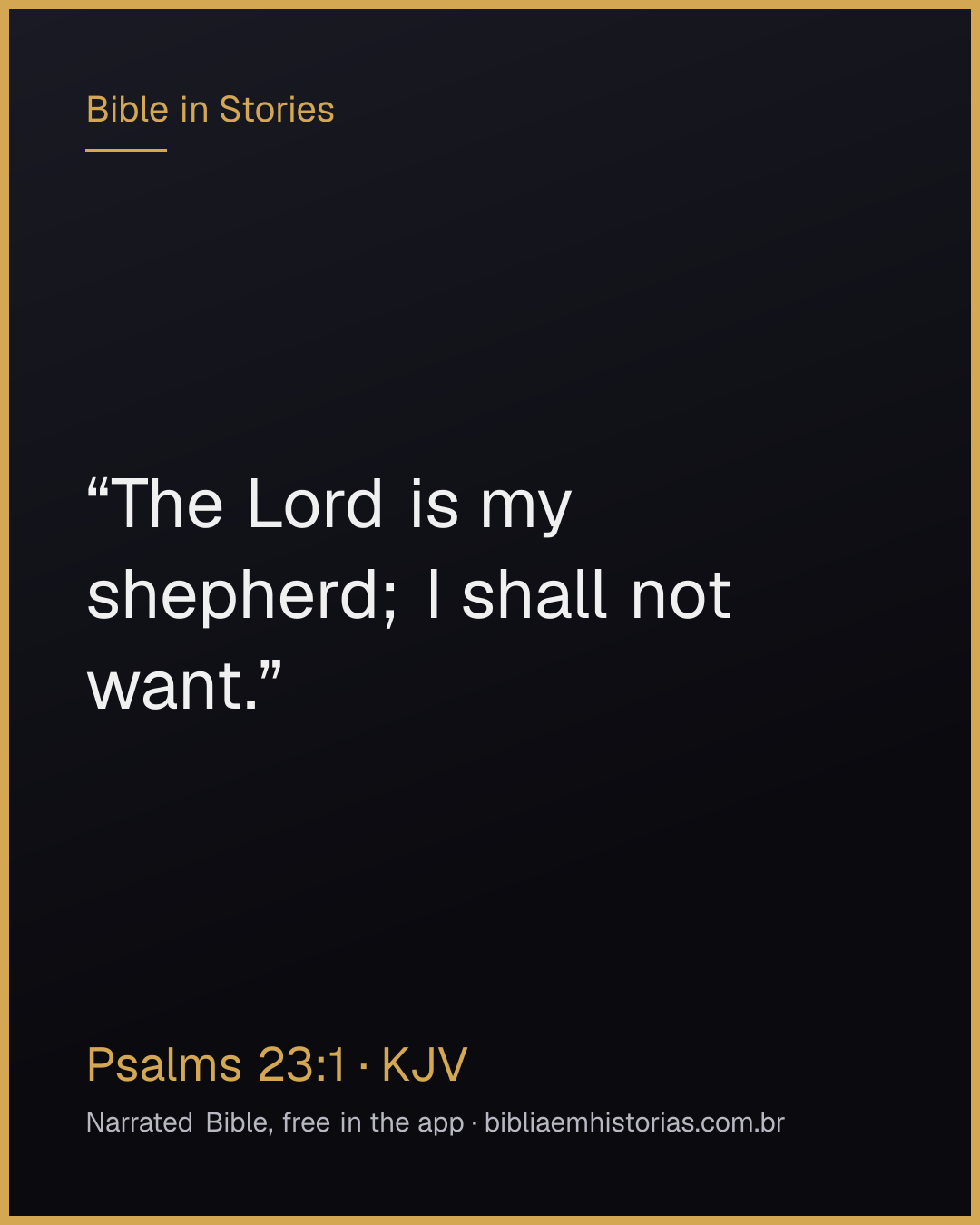 Verse image for Psalms 23:1 to share
