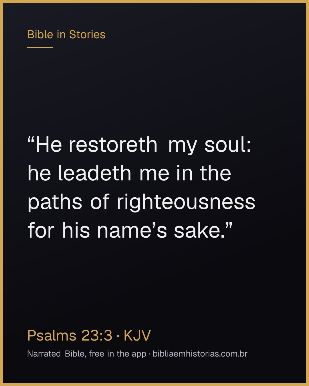 Verse image for Psalms 23:3 to share