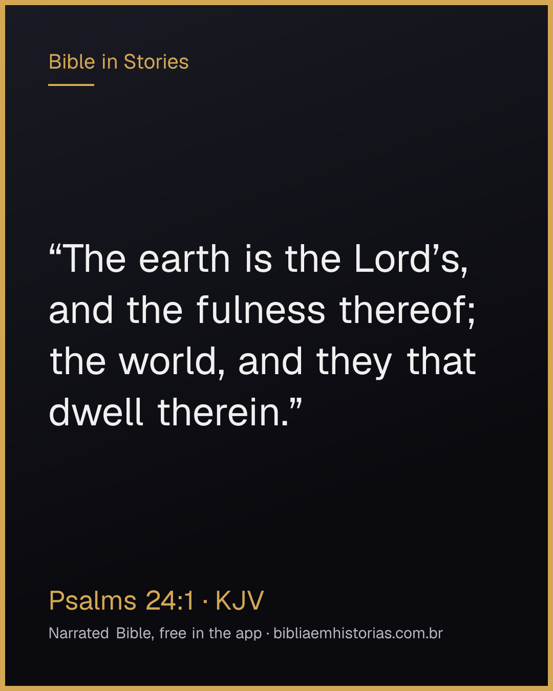 Verse image for Psalms 24:1 to share