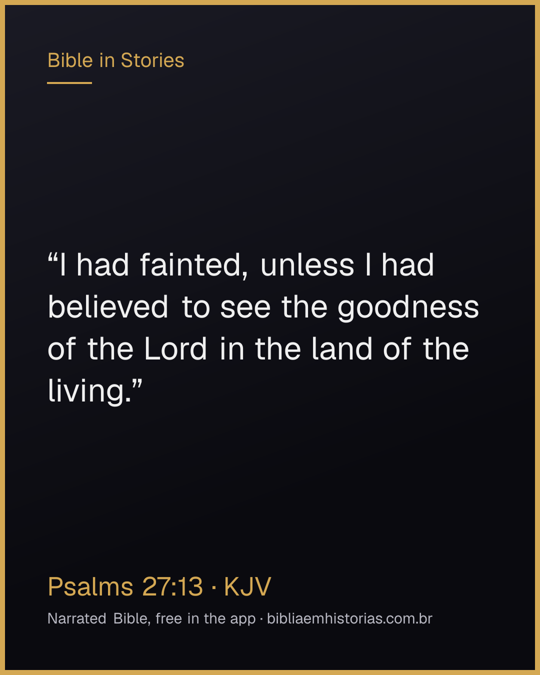 Verse image for Psalms 27:13 to share