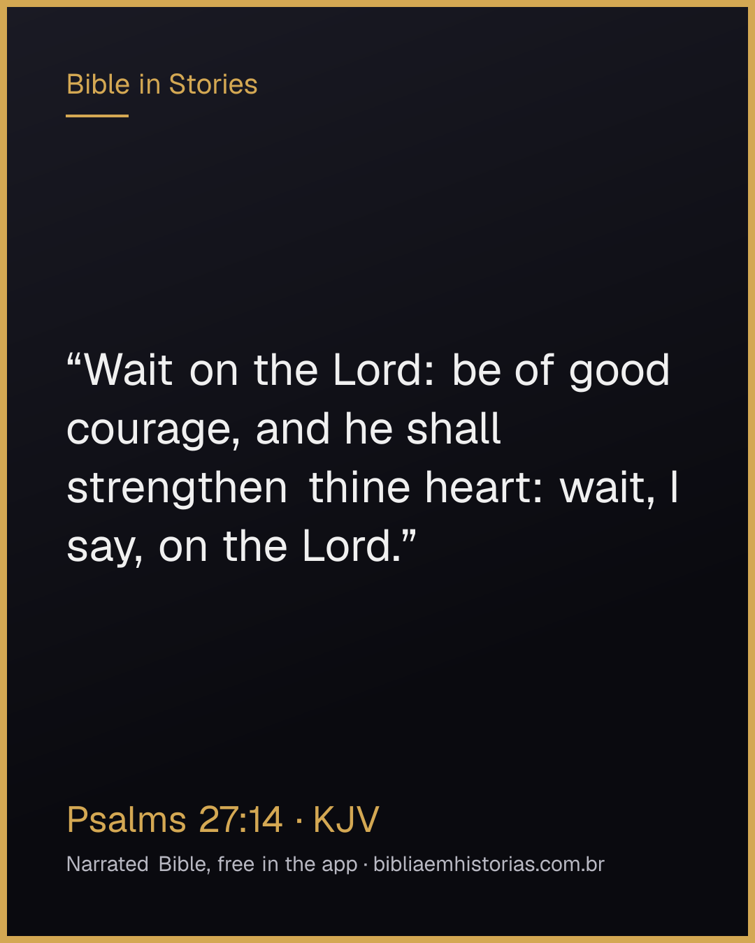 Verse image for Psalms 27:14 to share