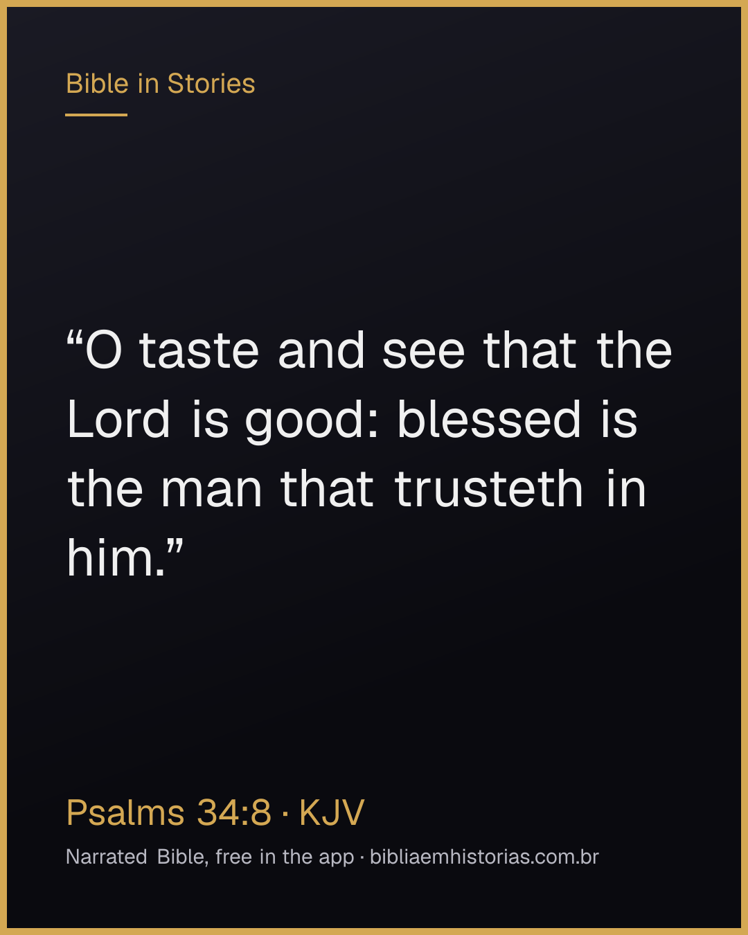 Verse image for Psalms 34:8 to share