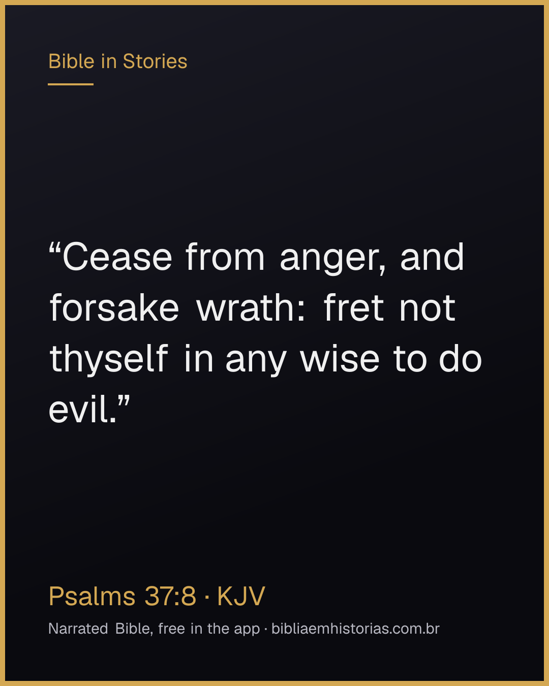 Verse image for Psalms 37:8 to share